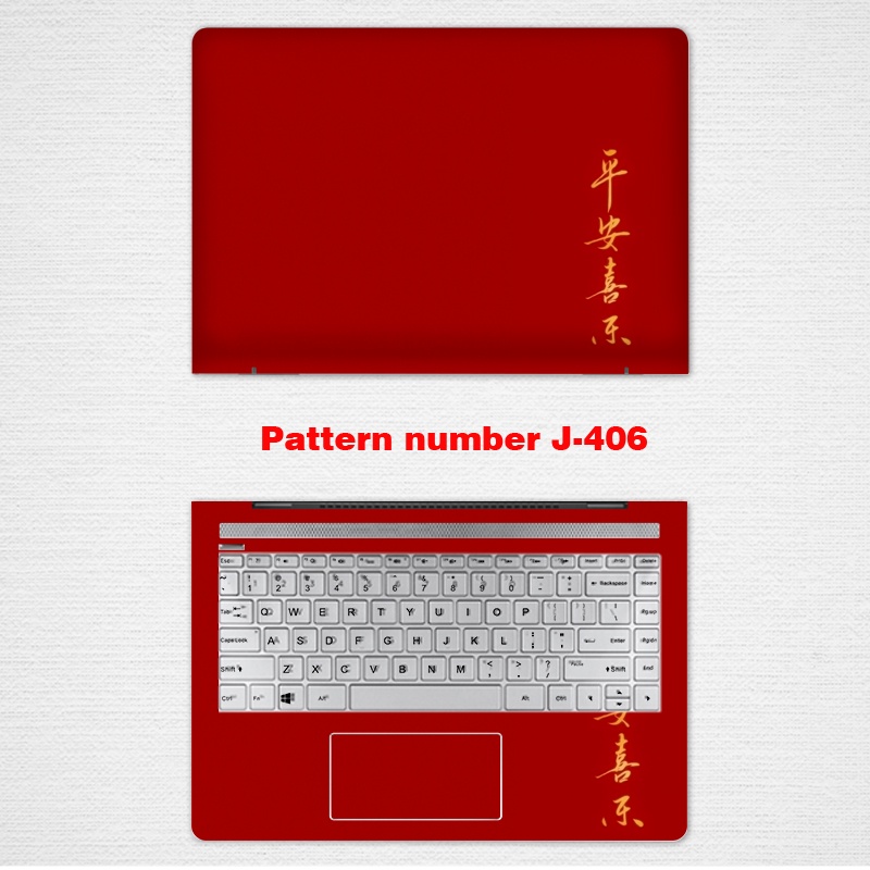 2 Pcs Stiker Pelindung Laptop Universal Motif Print China Ukuran 12 13 14 15.6 Inches DELL Inspiron 15 3515 Vostro 15 3510