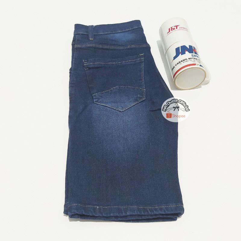 Celana Jeans Pendek Cowok Distro Slim Fit Pria Stretch Melar Size 27-38 NR_Outfit Official COD