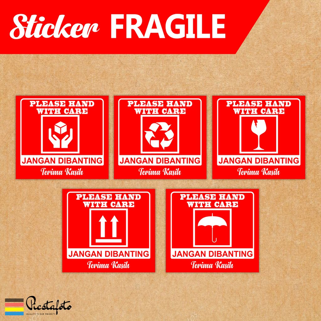 

Sticker Fragile - Stiker Pengaman Paket Pecah Belah (jangan Dibanting)