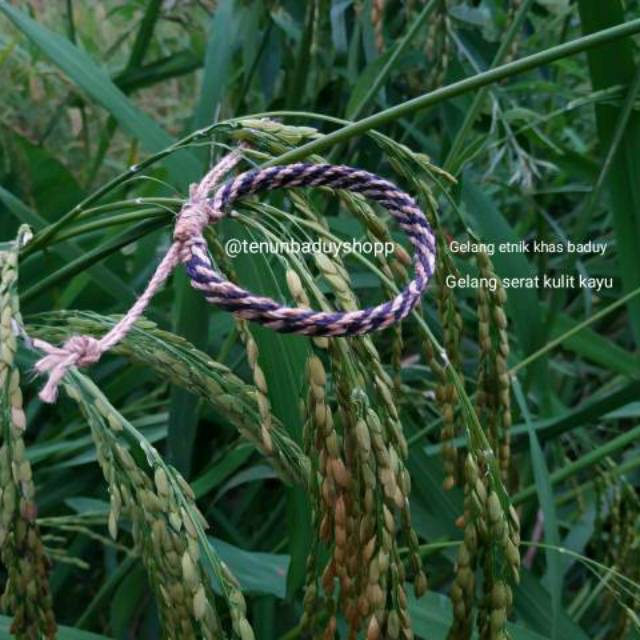 Gelang baduy serat kulit kayu khas baduy