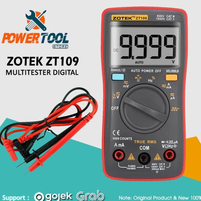 ZOTEK MULTIMETER / AVOMETER DIGITAL / MULTITESTER DIGITAL (ZT109)