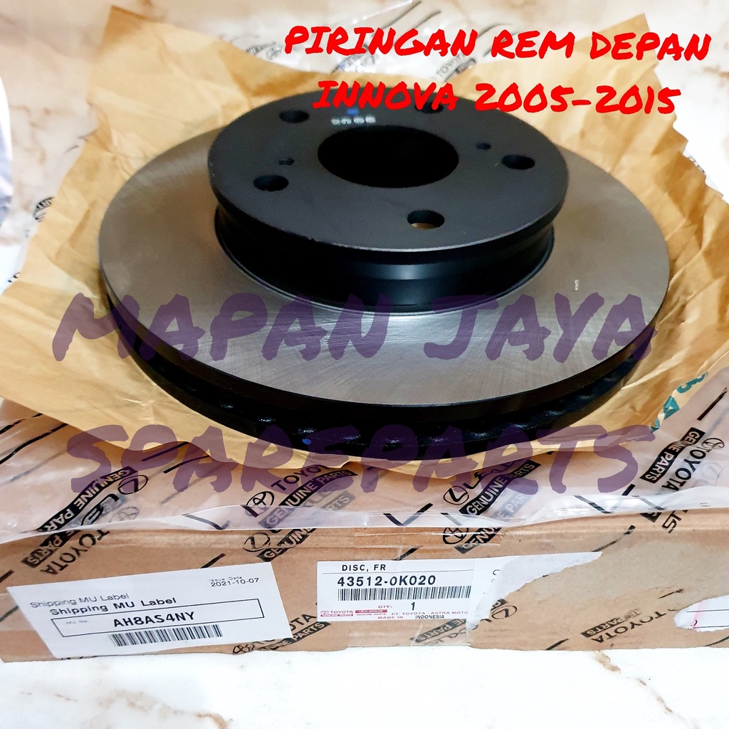 ORI DISC BRAKE - PIRINGAN REM INNOVA (2005-2015)