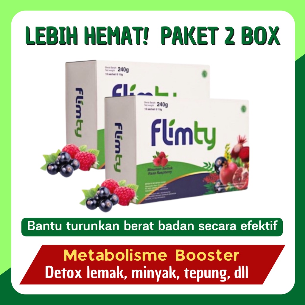 Flimty Fiber Original Flimty Pelangsing Badan Flimty fiber original promo  Antioksidan - bundling 2 Box Paket Hemat