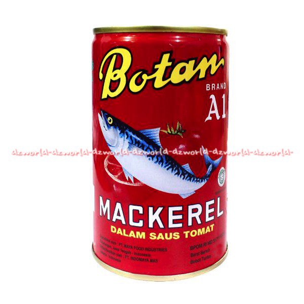 Botan Mackerel Saus Tomat 155 gr olahan ikan mackerel higienis dan siap saji