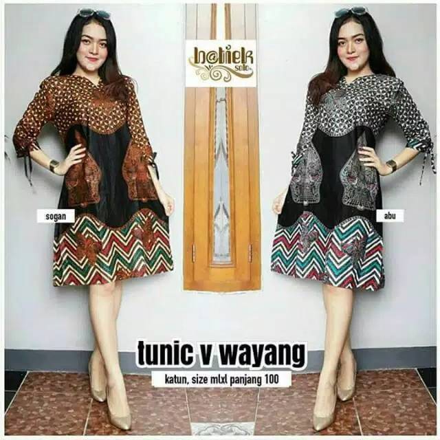 Tunik v wayang  batik modern