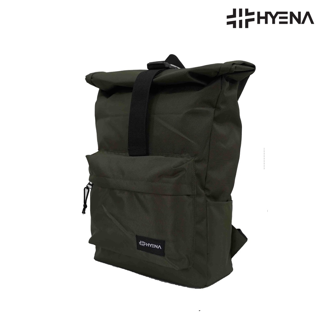 Hyena - Tas Ransel Backpack HYENA Original Gendong Pria Wanita Sekolah - YL35-Army Green