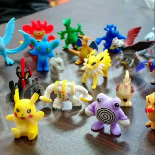 MAINAN MINI POKEMON (24PC) / ACTION FIGURE / HIASAN KUE ULANG TAHUN / MAINAN ANAK