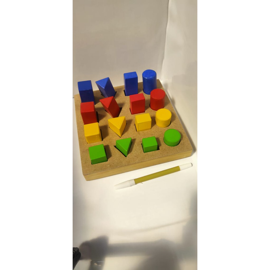 Pasak Geometri - Geometri Bertingkat, Pasak geometri berjenjang_mainan edukasi Edukasi