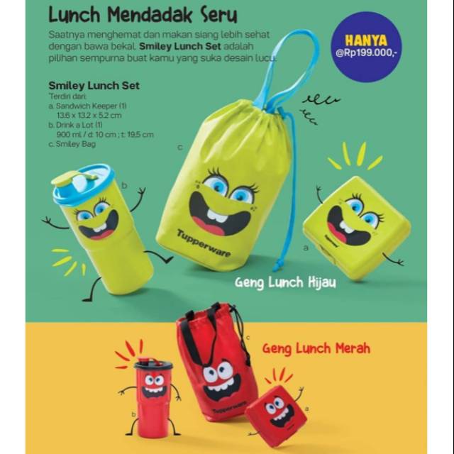 Smiley Lunch set