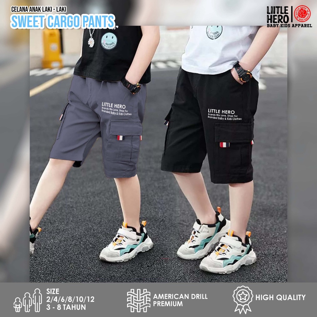 Celana Cargo PDL Pendek Anak Laki Laki Usia 1 - 8 tahun celana pendek cargo anak cowok Short Pants C