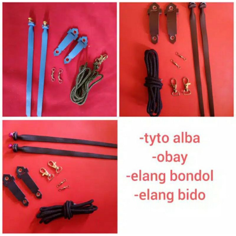 Angklet tebal burung hantu elang bk/bondol/bido/tyto alba/obay owl