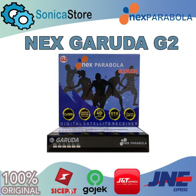Ready&Siapkirim Recierver Parabola Nex Garuda G2 New Biru Hybrid C Band & Ku Band