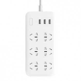 (COD) Xiaomi Mi Smart Power Strip 6 Socket 3 USB Port Stop Kontak Colokan Listrik- CXB6-1QM