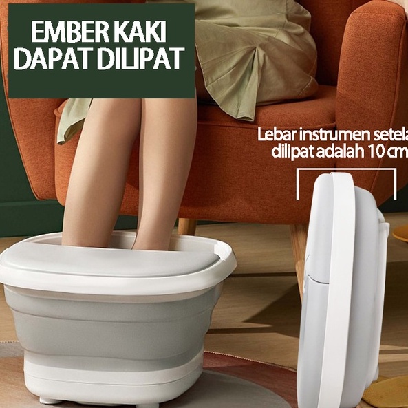 Baskom pijat kaki sepenuhnya otomatis / bak mandi kaki lipat portabel / bak mandi kaki berpemanas di rumah