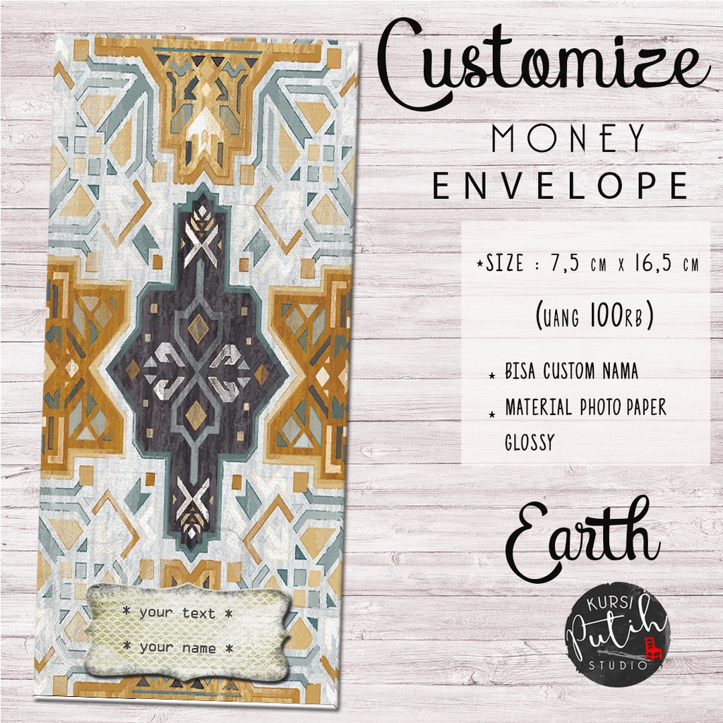 

amplop angpao / uang / money envelope tema boho