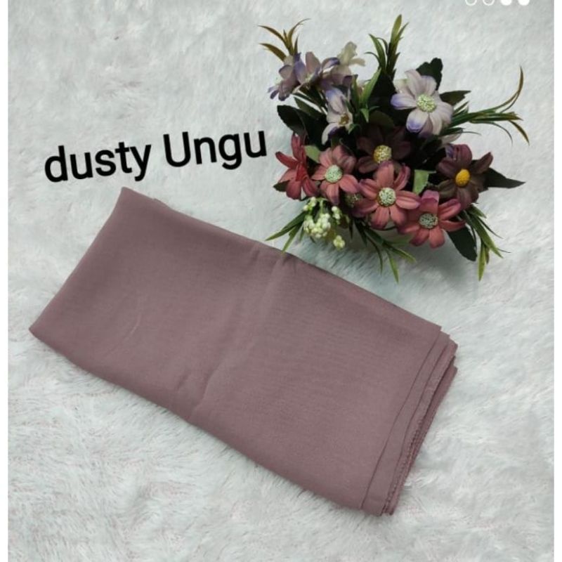 hijab BELLA SQUARE Pollycotton premium-Dusty Ungu