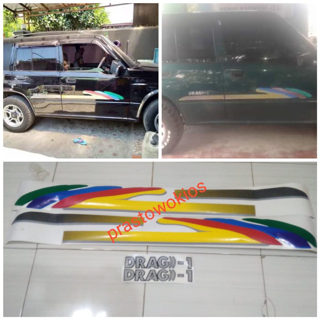 Sticker Striping Lis Body SUZUKI ESCUDO DRAG 1 Shopee Indonesia