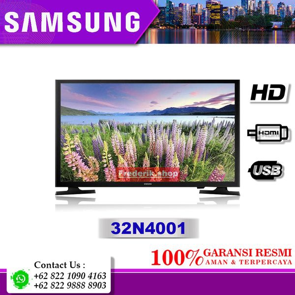 With Bracket Samsung 32 Inch  Digital LED TV UA32N4001 USB Movie 32N4001 DVBT2 HDMI HD terbaik