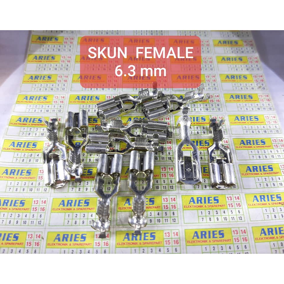 SKUN FEMALE 6.3 mm SKUN KABEL BIJIAN