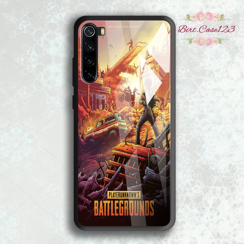 back case glass PUBG Oppo A3s A1k A5 A9 2020 A7 F9 A5s A31 A52 A53 A92 A37 A57 A59 A71 A83 BC4066