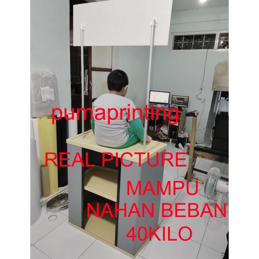 EVENT DESK - MEJA JUALAN - MEJA PROMOSI - MEJA PAMERAN - BOOTH PORTABLE  POLOS TANPA PRINTING TERLAR