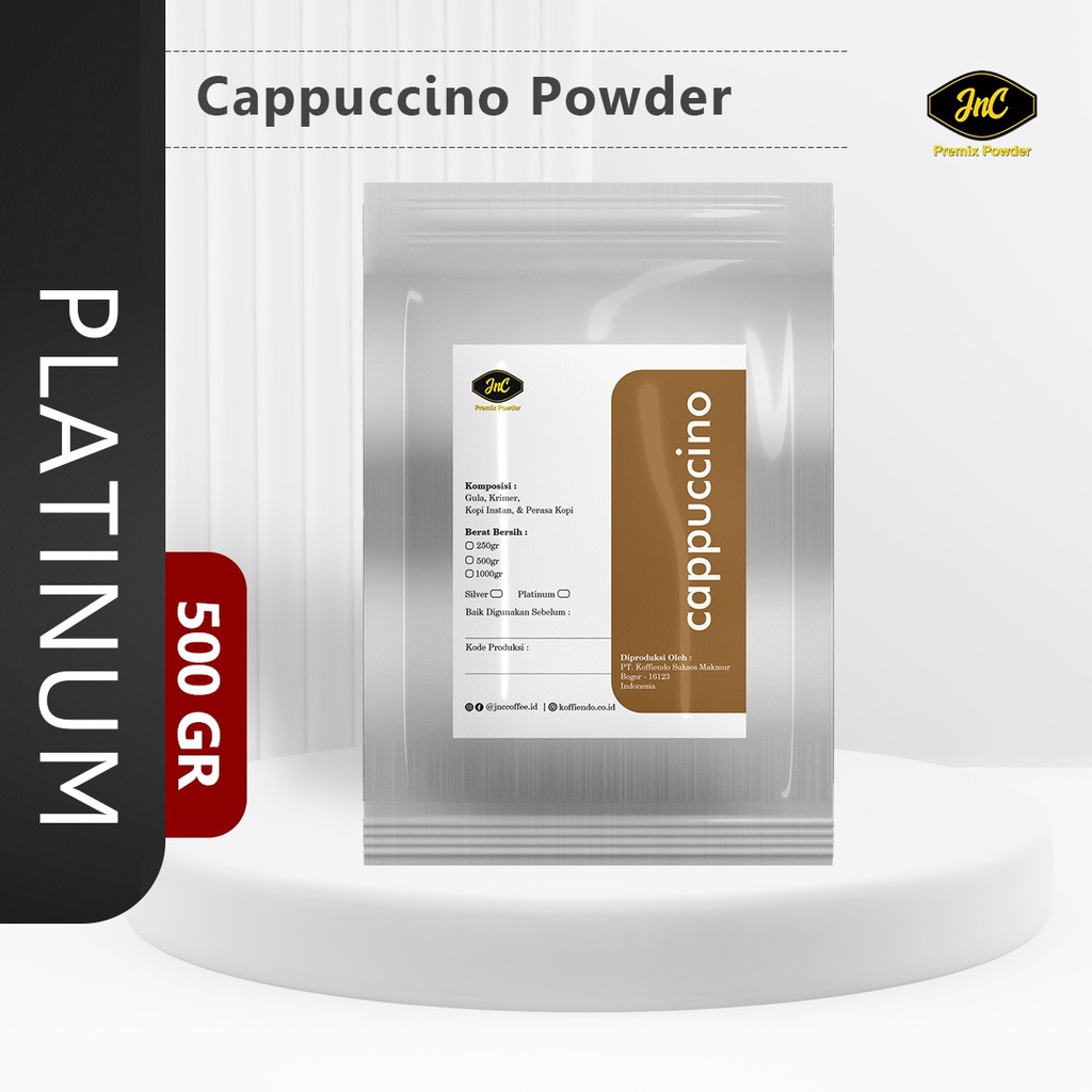 JnC Cappuccino Platinum Powder 500gr I Bubuk minuman