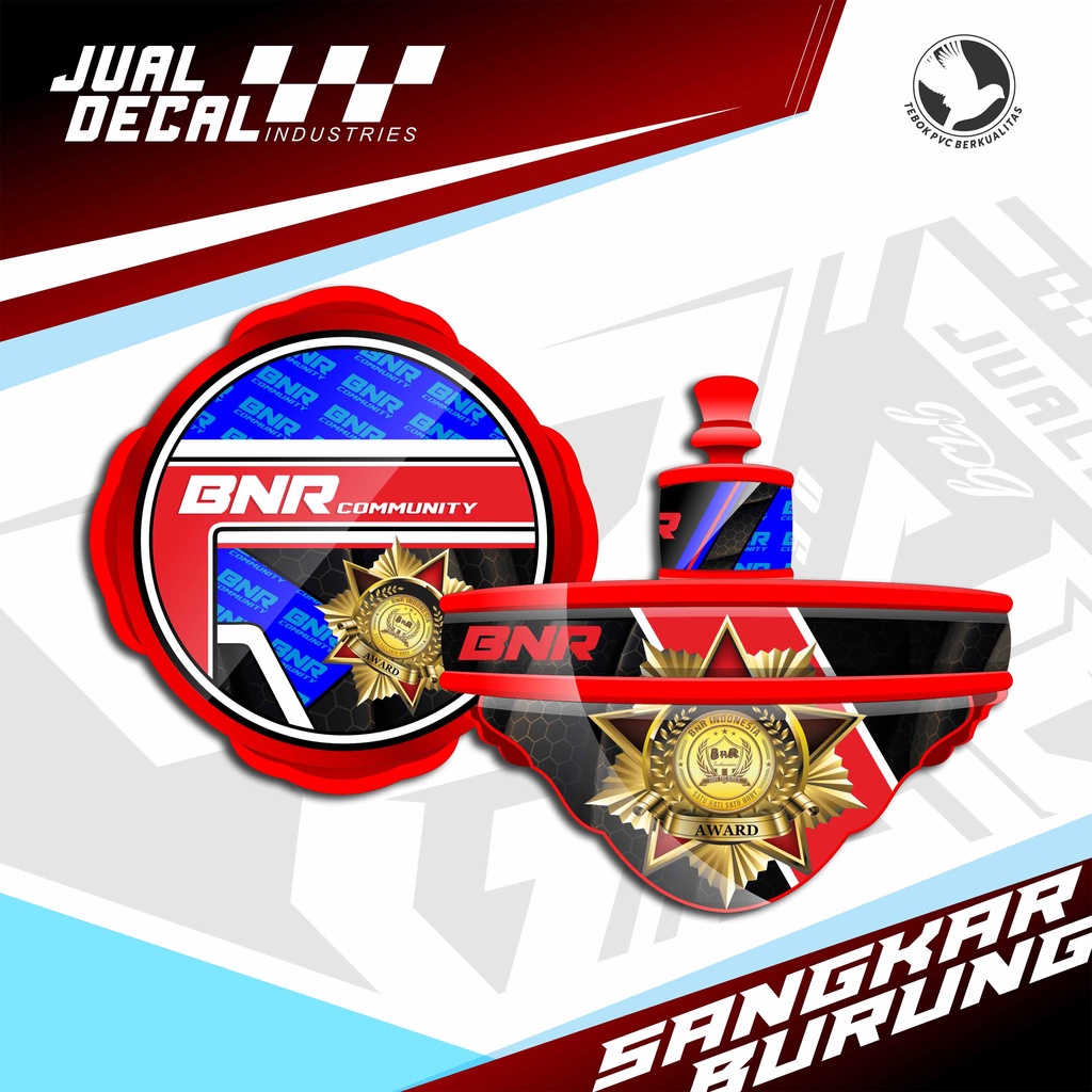 Stiker Sangkar Lovebird BNR GOLD COMMUNITY | Stiker Tebok Lovebird | Decal Sangkar Love Bird | Stike