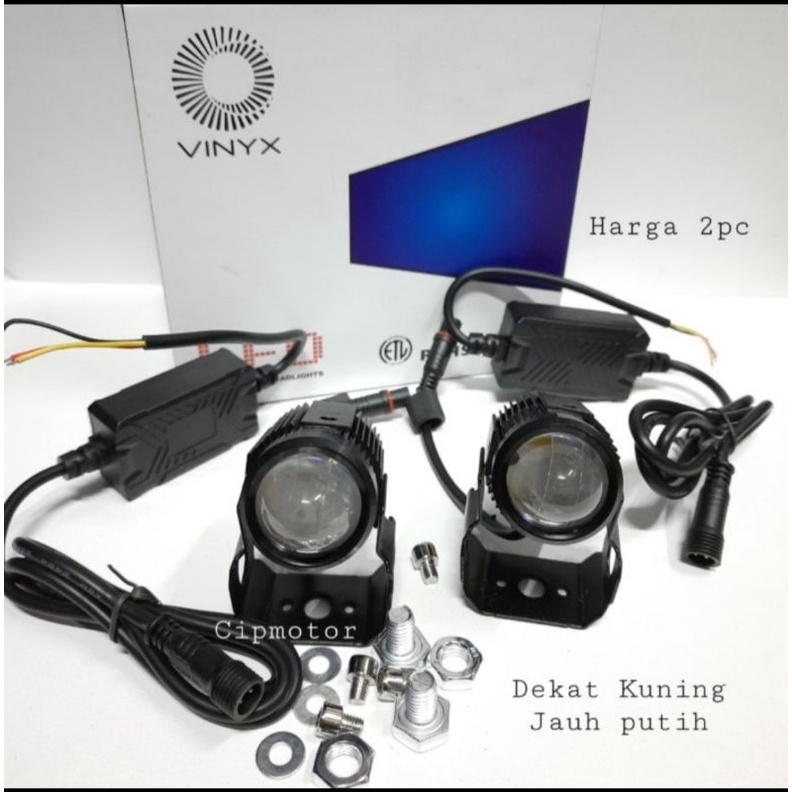 Lampu tembak lampu sorot xmax nmax mini Driving D2 2 pcs VINYX