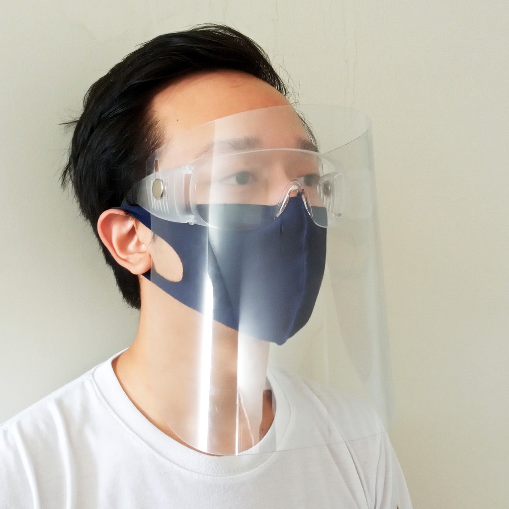 FACE SHIELD KACAMATA BUKA TUTUP PELINDUNG WAJAH
