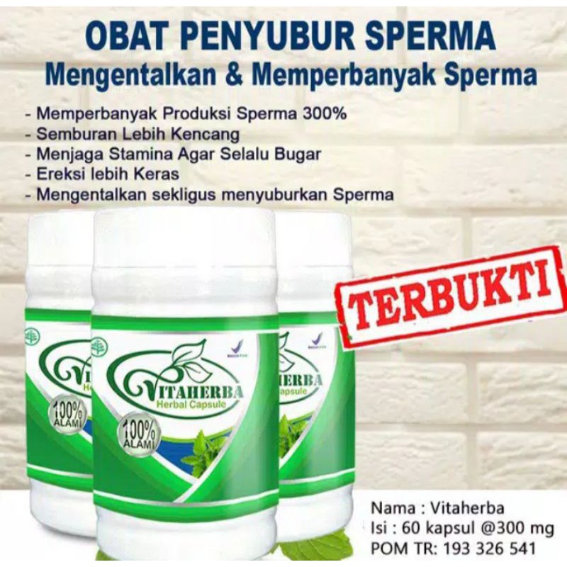 [ BISA COD ] TERMURAH!!! VITAHERBA OBAT HERBAL ALAMI PENGENTAL MANI YANG ENCER_DAN PENAMBAH PENYUBUR