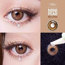 Mini Pear Diameter 14.0mm Gray Brown Minus Dream Color1 lensa kontak