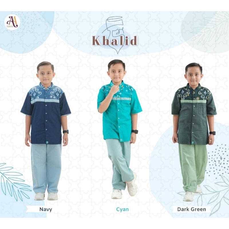 READY DAN ORIGIN *SET KOKO KHALID* BY A2KIDS YANG BISA SARIMBIT/COUPLE/FAMILY SET
