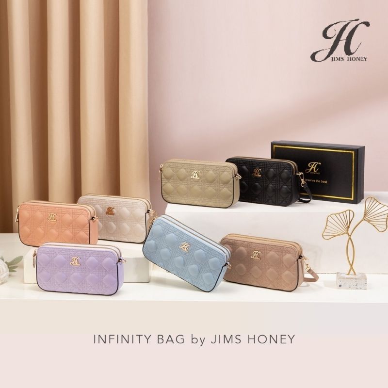 Free Box Infinity  Bag Jims Honey Tas Selempang Kecil HP Wanita