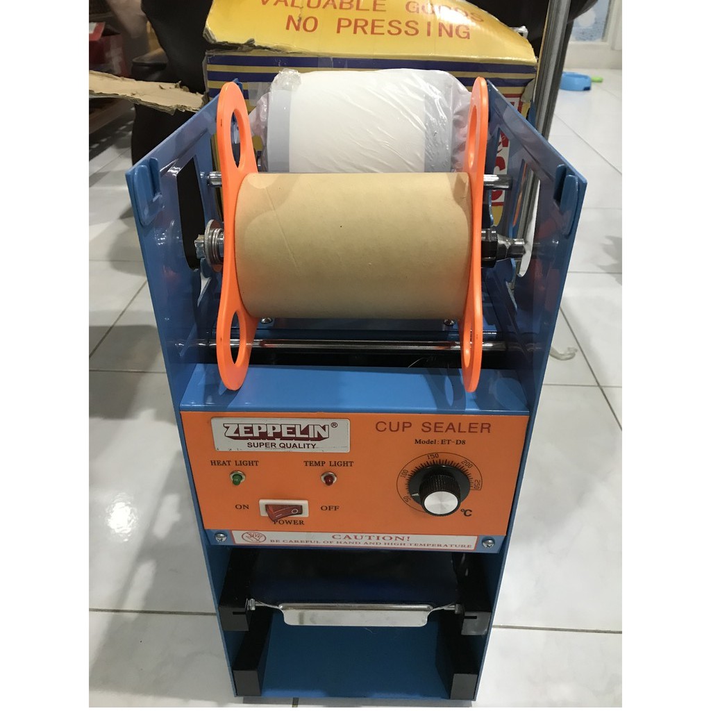 Cup Sealer ZEPPELIN Gelas Plastik Manual Alat Press Mesin Penyegel Plastik MODEL: ET - D8