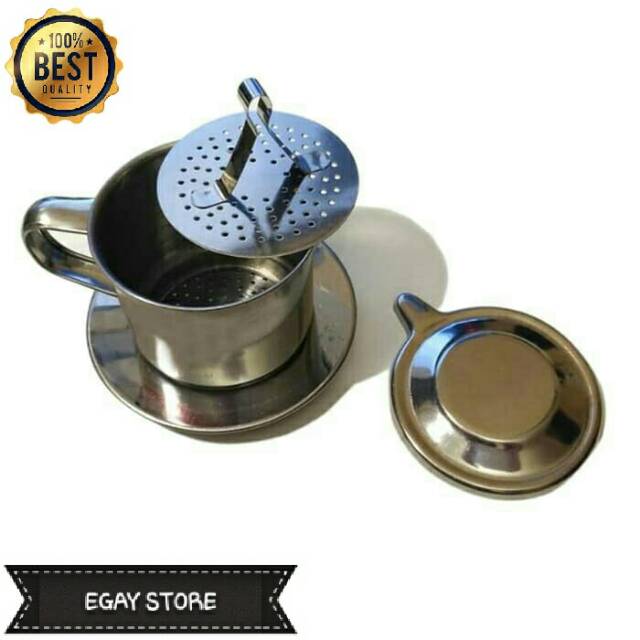 Gelas Filter Saringan Kopi Original Vietnam Stainles Coffee Drip Dripper 100ML Awet Murah Terlaris