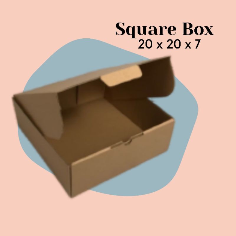 

SQUARE BOX // KARDUS DIE CUT KARTON 20x20x7