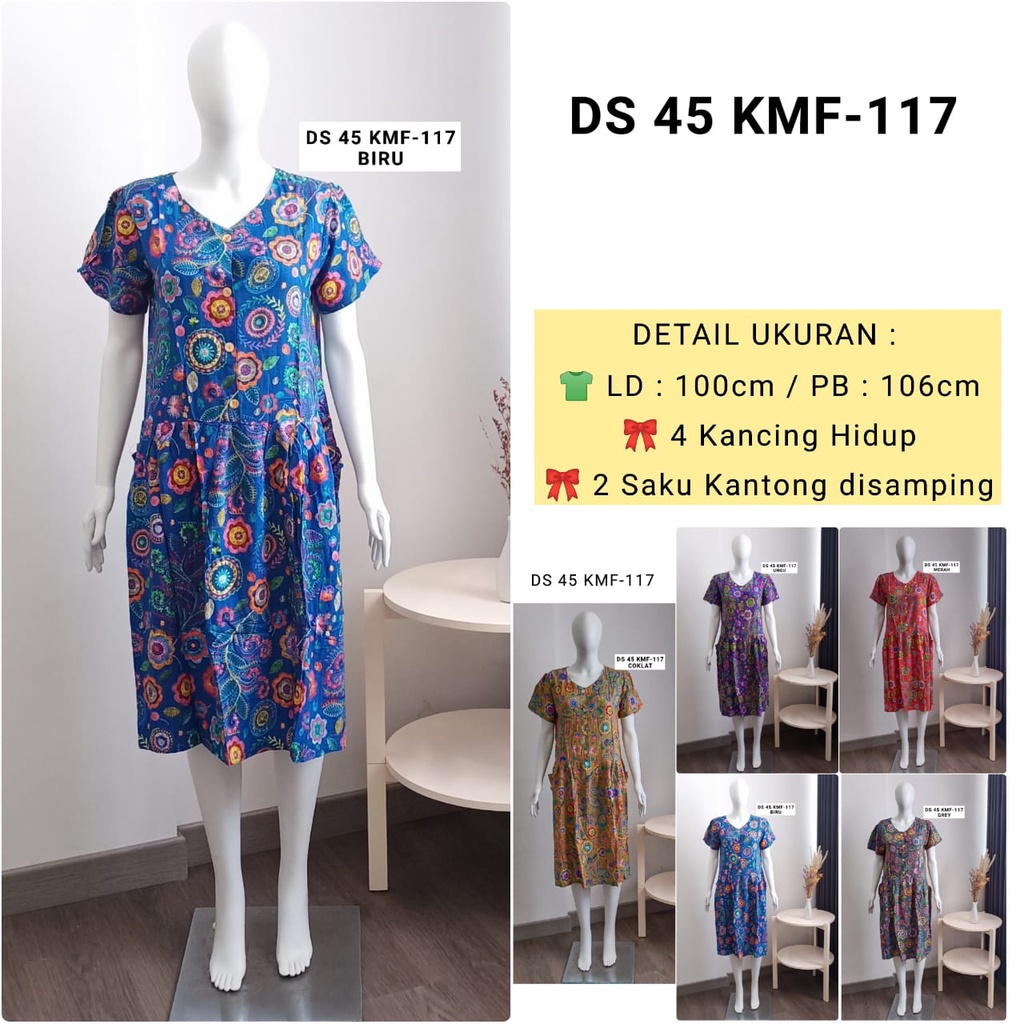 AS Daster Batik Kudamas DS 45 LD 100cm - 106cm Busui KMF-95 &amp; KMF-117