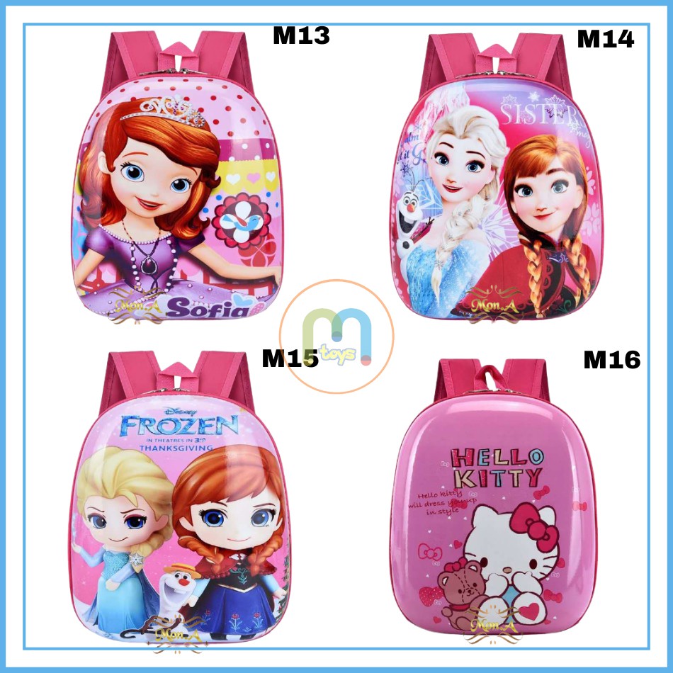 Tas Ransel Telur Sekolah Anak TK / PAUD - Tas Sekolah Anak Karakter lucu Ransel PVC Karakter Lucu M0172