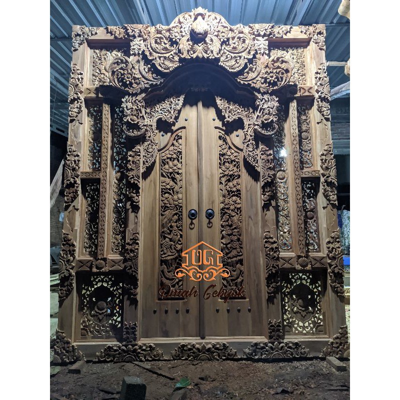 Gebyok Bali Motif Lawas 2 Meter Relief ramayana