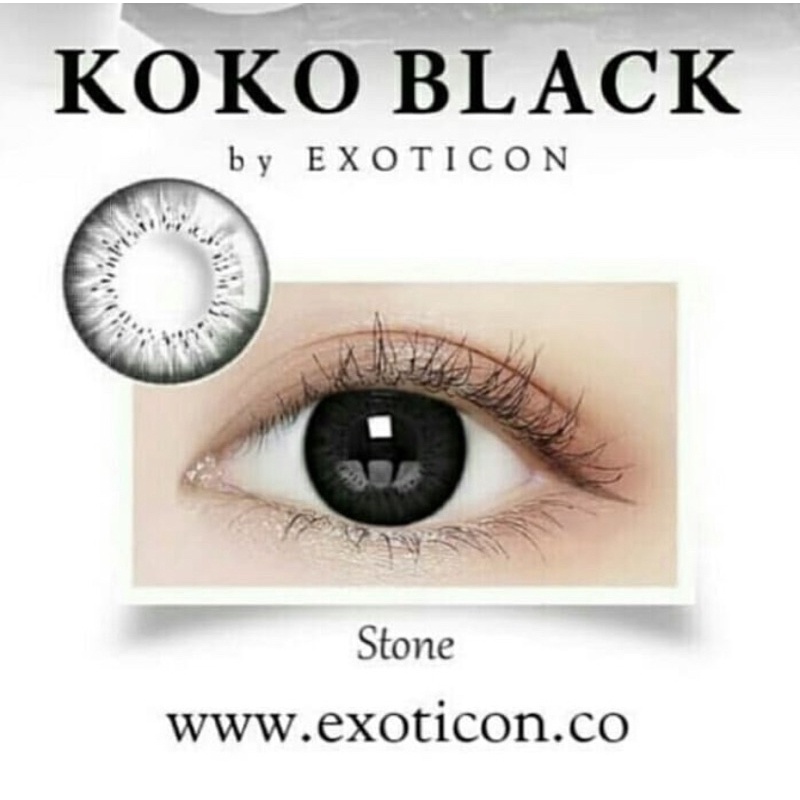 Softlens Koko Black by Exoticon MINUS (3,00 - 10,00)