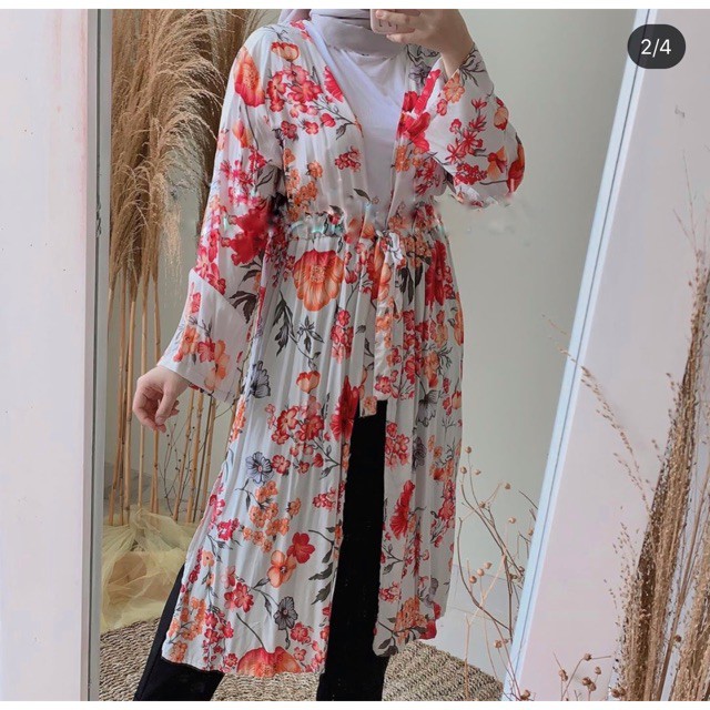 FLORA CARDIGAN MOTIF BUNGA BKK BOHEMIAN FLORA OUTER KARDIGAN