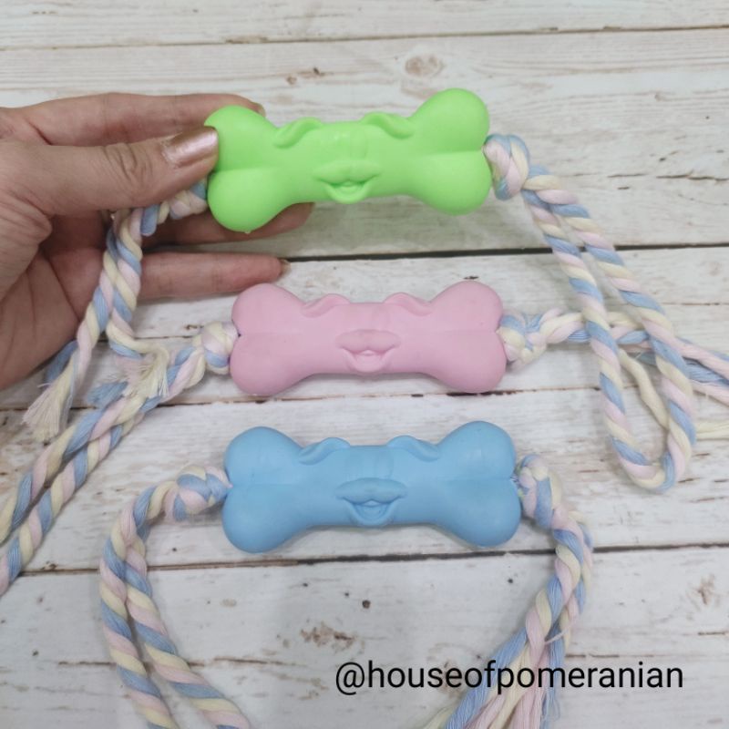 mainan anjing rubber dog toys chew gigit kunyah puppy bite