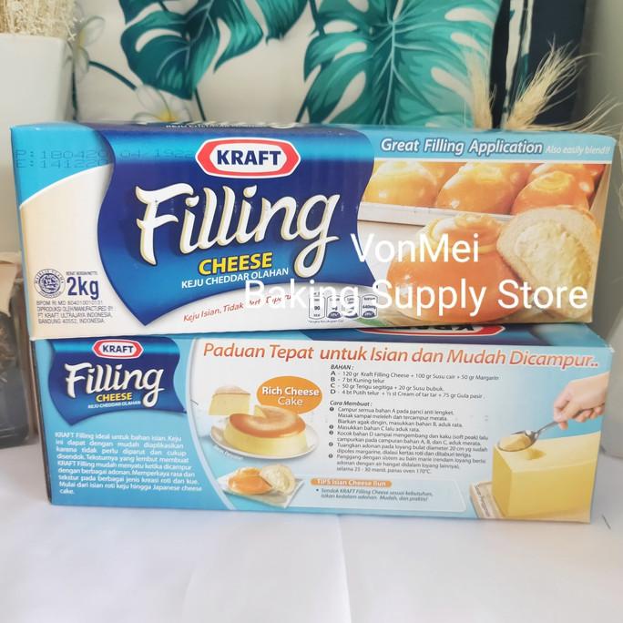 

READY COD KRAFT Keju Cheddar Filling Cheddar Cheese untuk Filling EnakWangi 1 kg