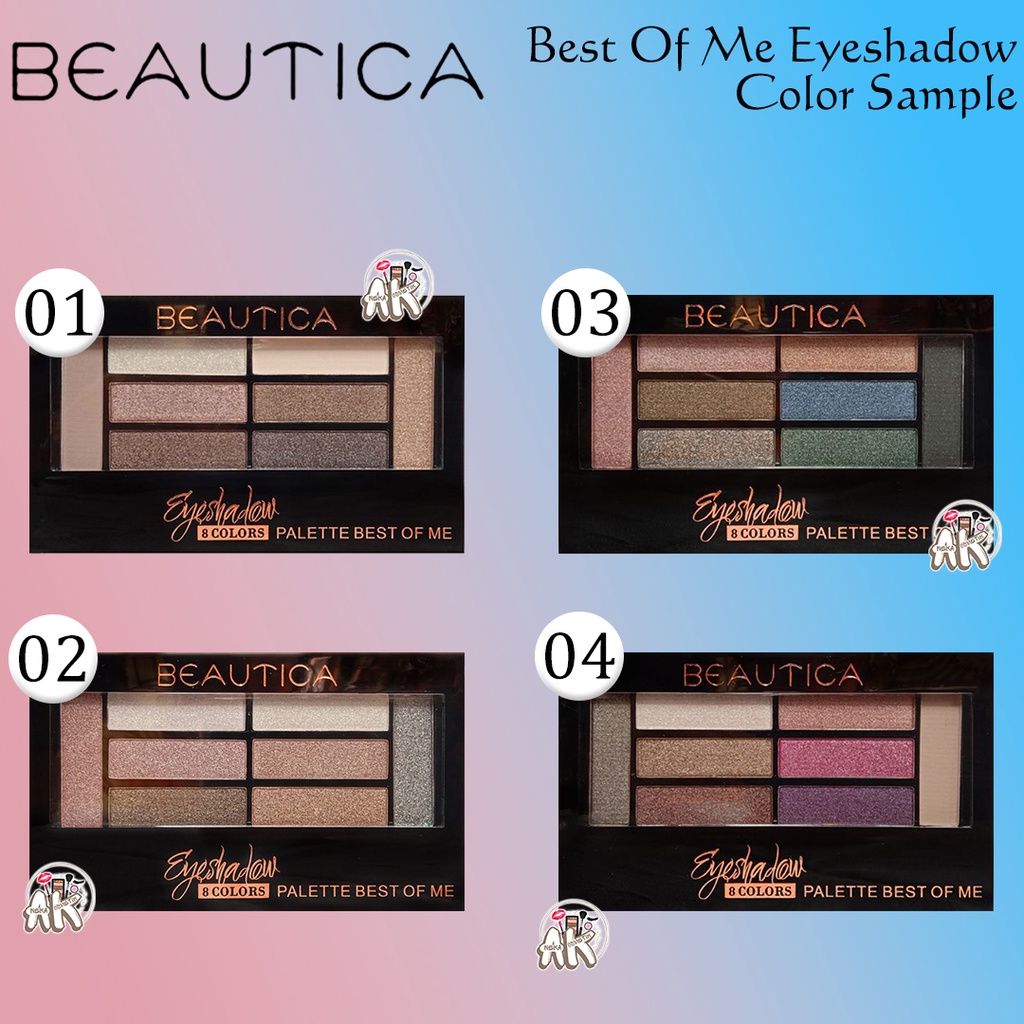 BEAUTICA LIPCREAM MINI 10PCS/ DAZZLE BLACK EYELINER/EYESHADOW