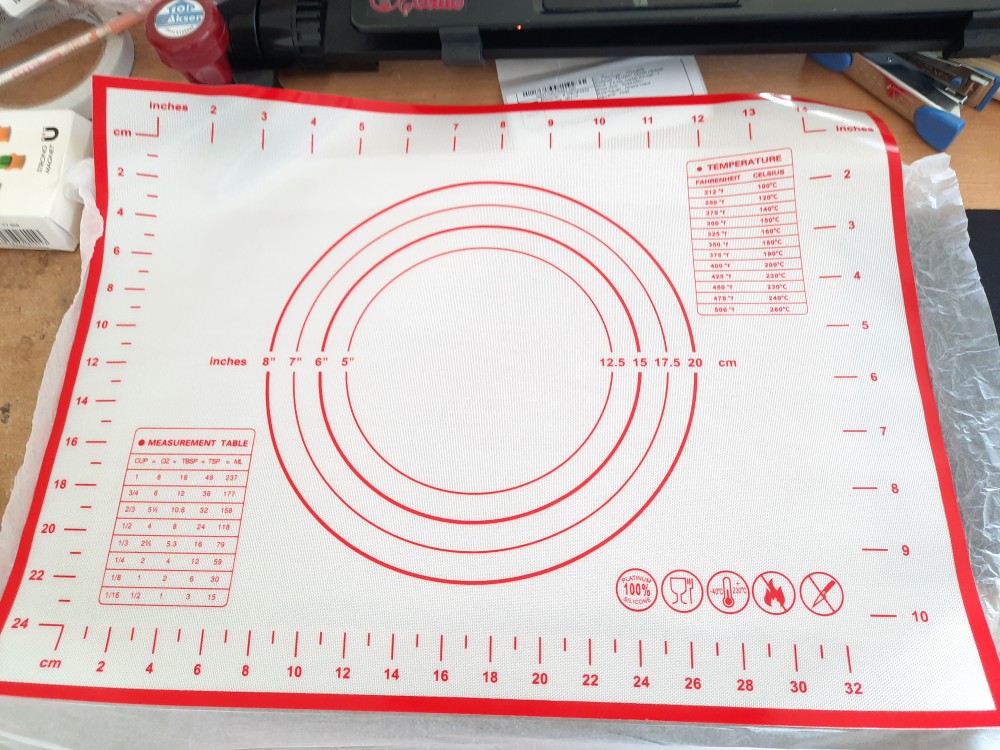 Alas Rolling Dengan Bahan Silikon Anti-lengket Untuk Adonan Kue