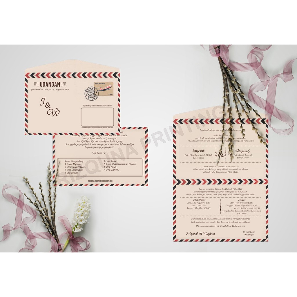 ERBA 88184 /Undangan ERBA 88184 /undangan pernikahan /blanko undangan /undangan