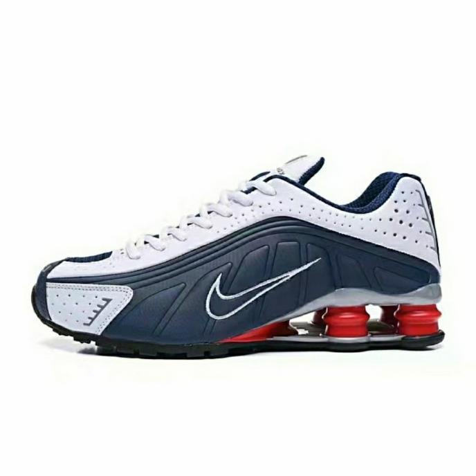 Sepatu Nike Shox Dart R4 Navy White Red Black