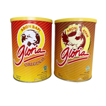 Gloria Abon Sapi Ayam 250gr Abon Kaleng