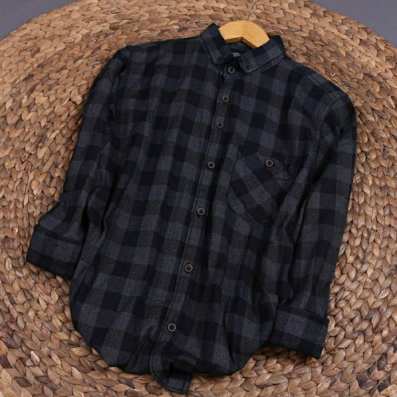 Kemeja Flanel Impor Pria Lengan Panjang Unisex Kemeja Wanita Kemeja Pria Flanel Formal Distro Premium Quality-01
