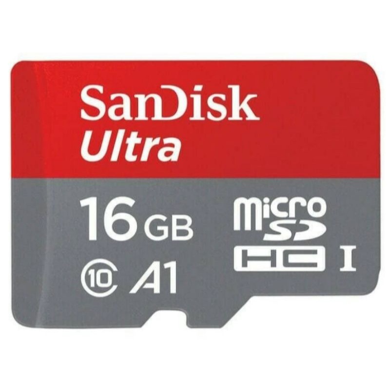 Memori Card  Sandisk Free Adapter/Mmc MicroSD 16GB Class10 Speed Up 100MB/s